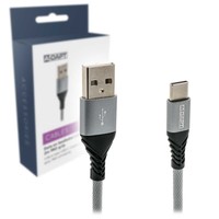 thumb-Data en Laadkabel USB-A > USB-C 2m PRO grijs-1
