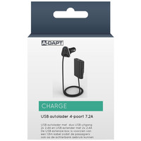 thumb-Autolader 4xUSB 9,6A zwart-1