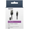 A-DAPT Data en Laadkabel USB-A > Micro USB Nylon 1m zwart
