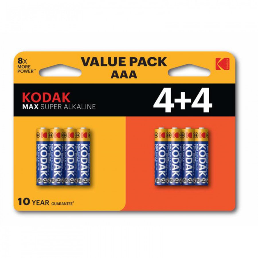 AAA MAX Alkaline Battery (4+4 pack)-1