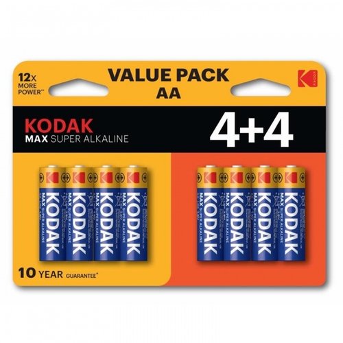  Kodak AA MAX Alkaline Battery (4+4 pack) 