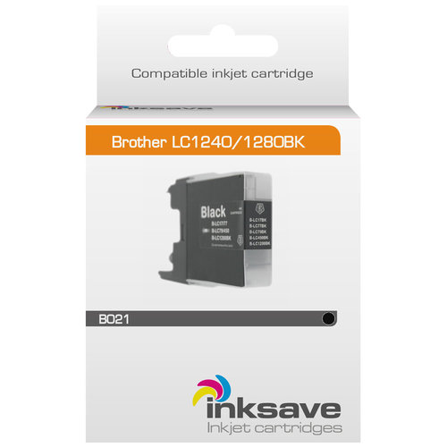  Inksave Inkt cartridge Brother LC 1240/1280 BK 