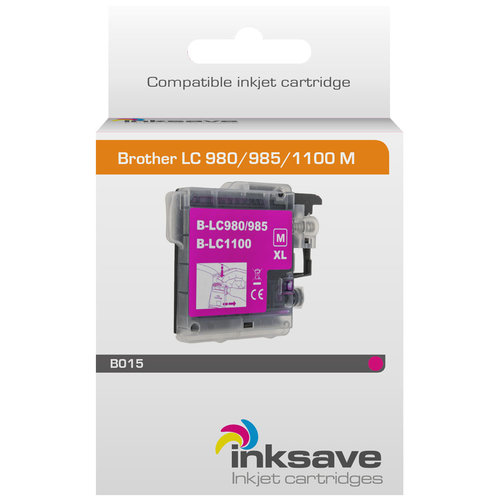  Inksave Inkt cartridge Brother LC 980/985/1100 M 