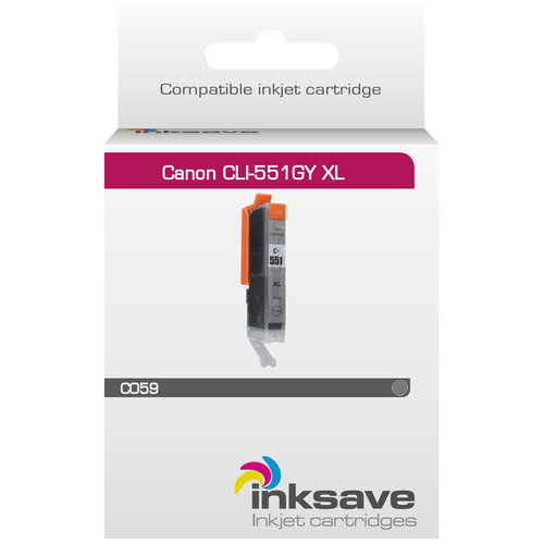  Inksave Inkt cartridge Canon CLI 551 GY XL 