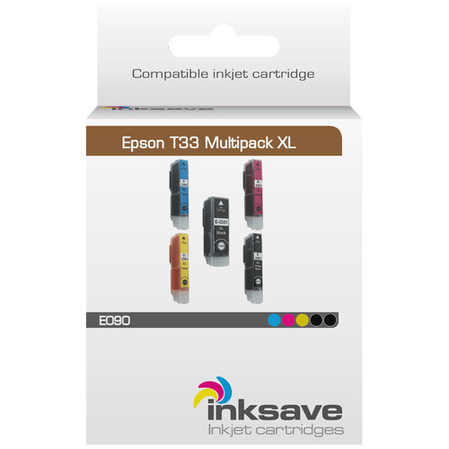  Inksave Inkt cartridge Epson 33 XL Multipack 