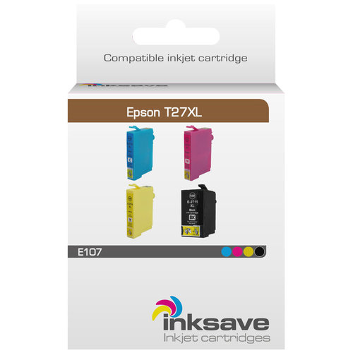  Inksave Inkt cartridge Epson 27 XL Multipack 