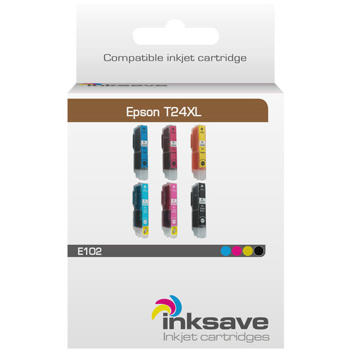  Inksave Inkt cartridge Epson 24 XL Multipack 