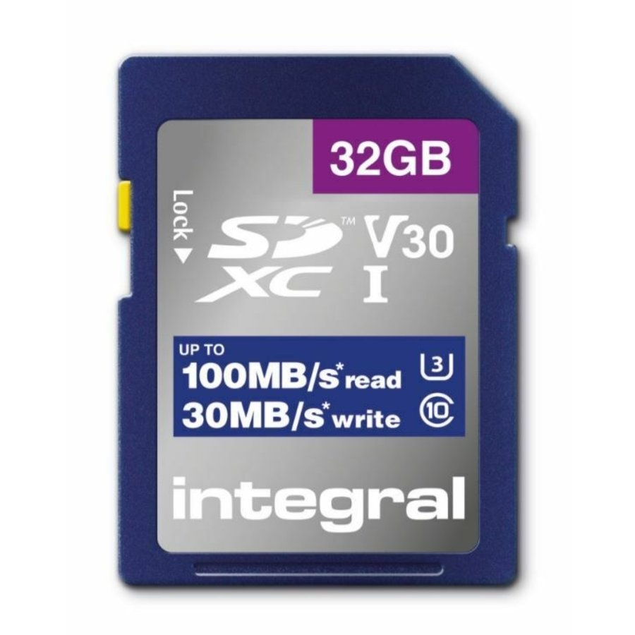 32GB High Speed SD card 100MB/S SDHC/XC V30 UHS-I U3-2