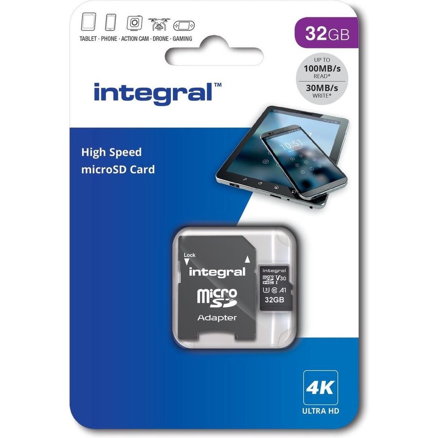 32GB V30 High Speed microSDHC card -class 10-1