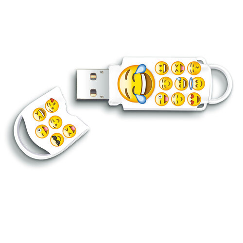  Integral 64GB Xpression USB Flash Drive - Emoji 