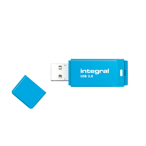  Integral 64GB Neon Blue USB3.0 Flash Drive 