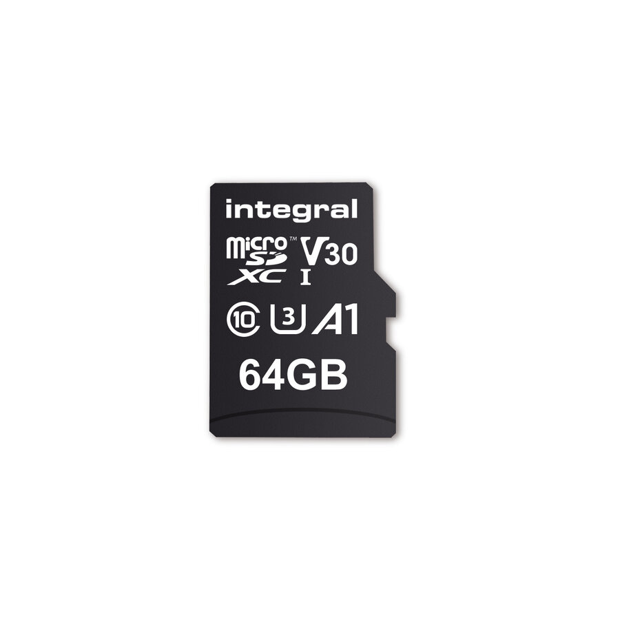 64GB V30 High Speed microSDXC card -class 10-3