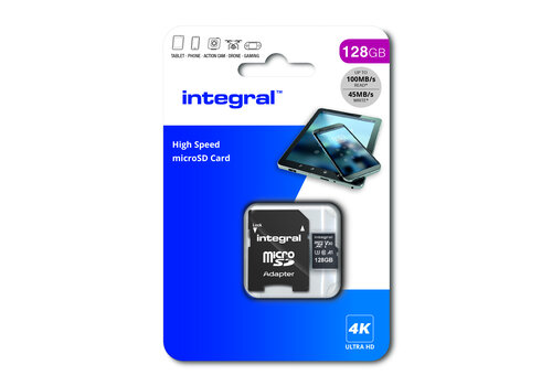  Integral 128GB V30 High Speed micro SD 