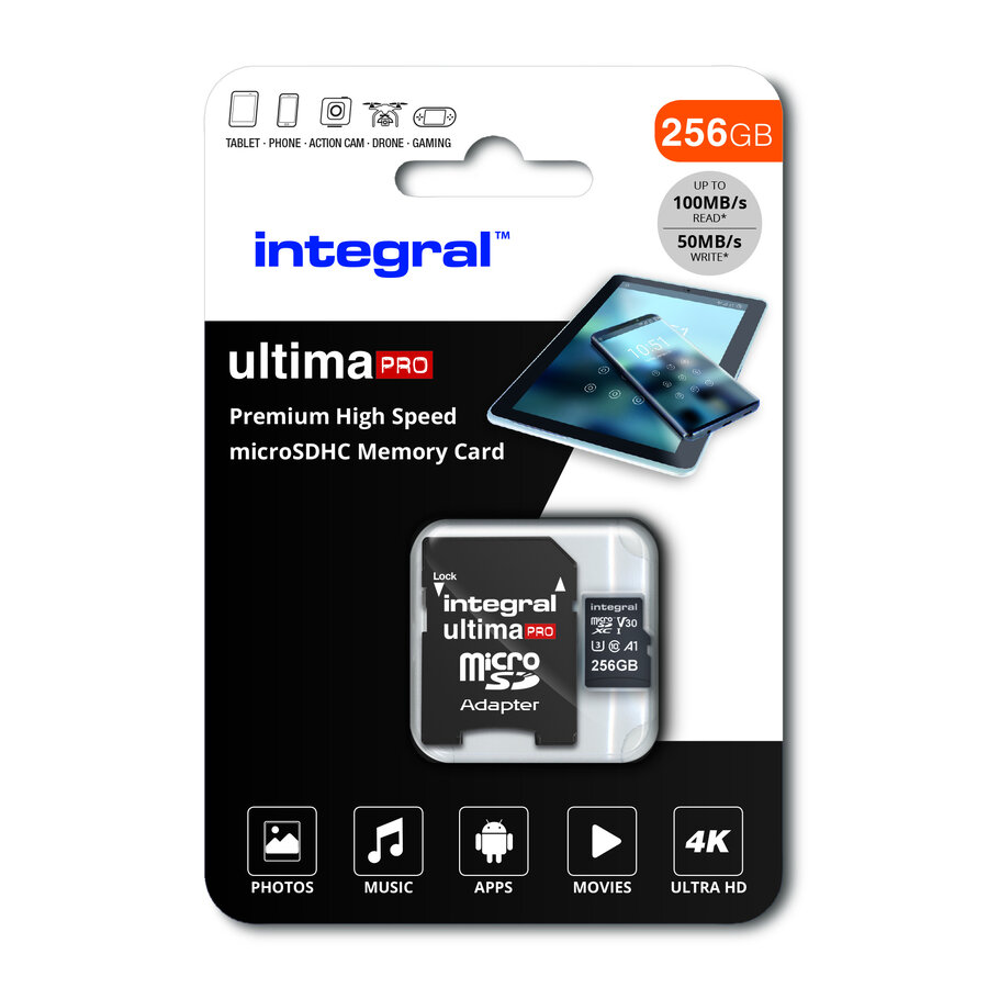 256GB Premium High Speed micro SD card SDXC V30 UHS-I U3 256GB-1