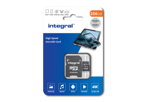  Integral 256GB V30 High Speed micro SD 