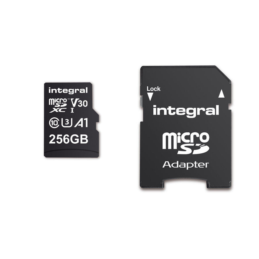 256GB V30 High Speed microSDXC card -class 10-3