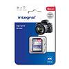 Integral 64GB High Speed SD card 100MB/S SDHC/XC V30 UHS-I U3