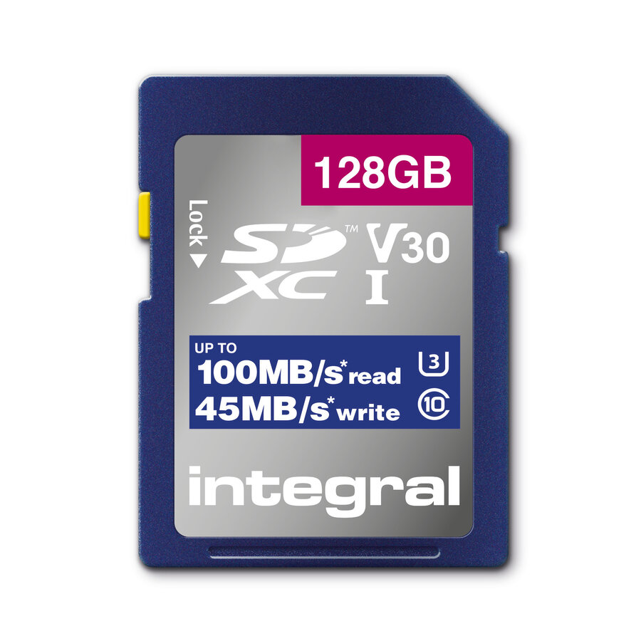 128GB High Speed SD card 100MB/S SDHC/XC V30 UHS-I U3-2