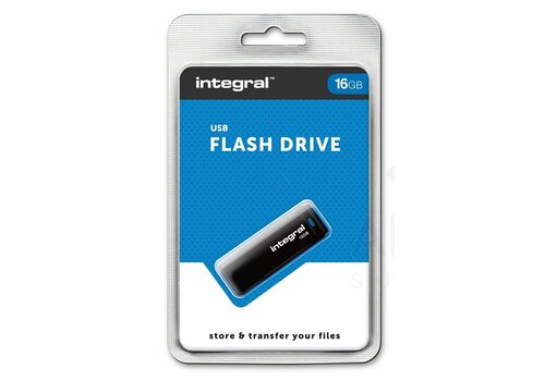  Integral 16GB Black USB2.0 Flash Drive 