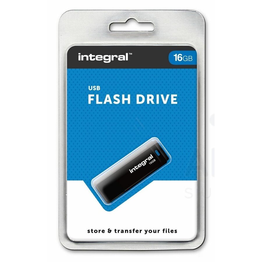 16GB Black USB2.0 Flash Drive-1