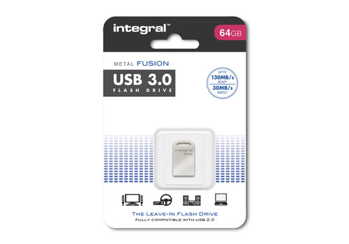  Integral 64GB Metal Fusion Type-C USB 3.0 Flash Drive 