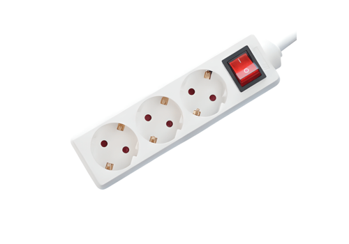  GHM 3V Tafelcontactdoos | 3M | Wit | Schakelaar 