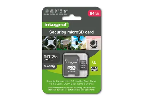  Integral 64GB micro SD Security Card 