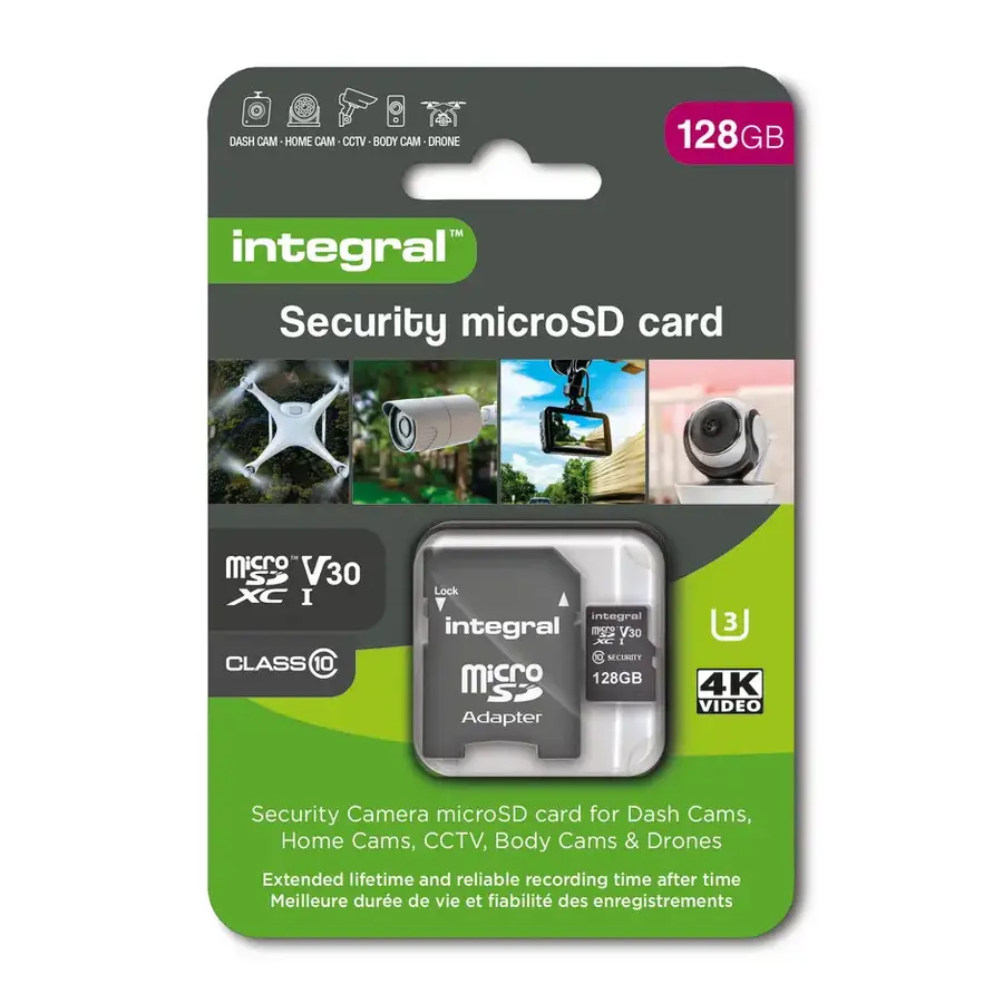 128GB  microSDXC Security Card - V30-1