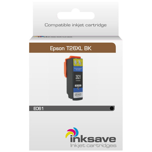  Inksave Inkt cartridge Epson 26 BK XL 