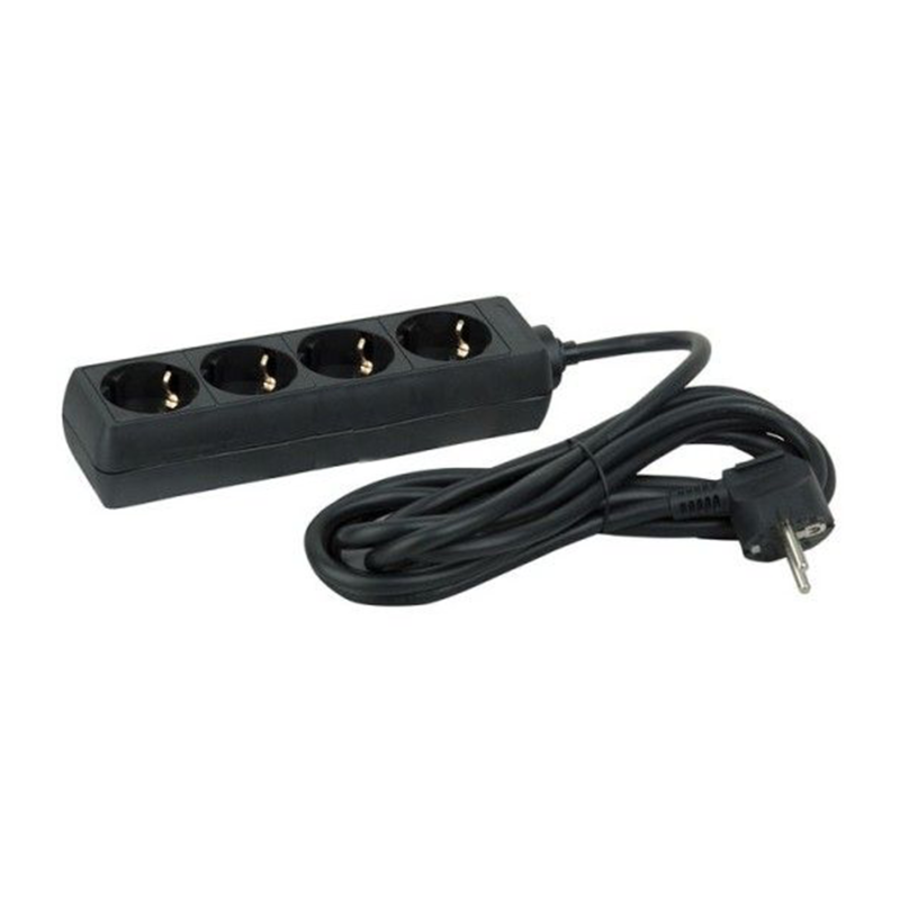 4V Tafelcontactdoos | 5M | Zwart-1