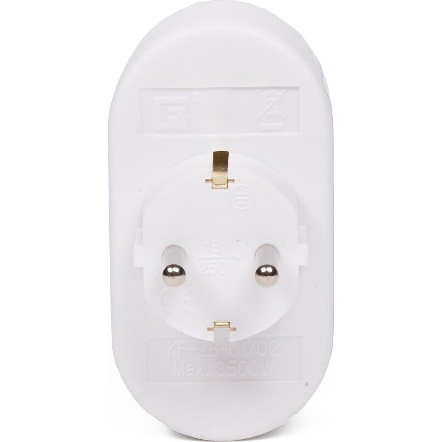 Verdeelstekker + RA 2V verticaal wit-3