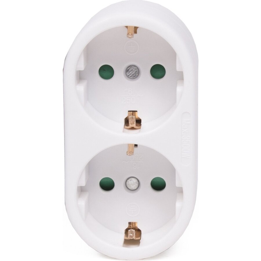 Verdeelstekker + RA 2V verticaal wit-2