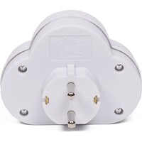 thumb-Doorvoerstekker 2V + RA +schakelaar met controlelamp wit-3