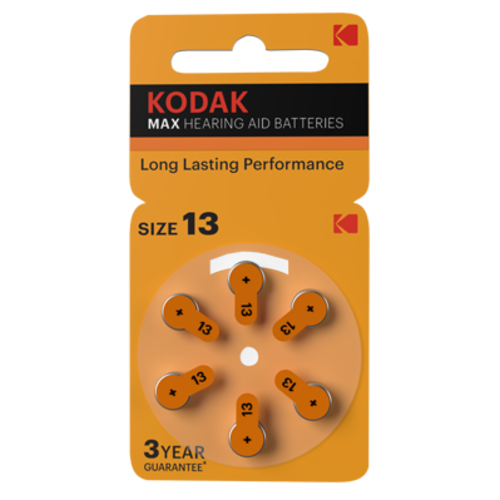  Kodak P13 Hearing Aid battery 6 pack 