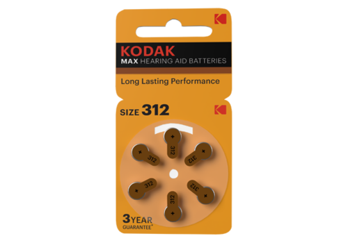  Kodak P312 Hearing Aid battery 6 pack 