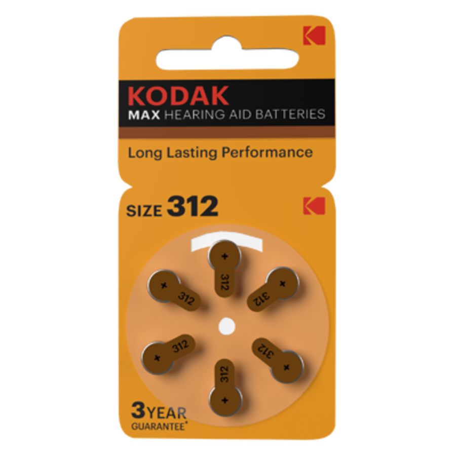 P312 Hearing Aid battery 6 pack-1