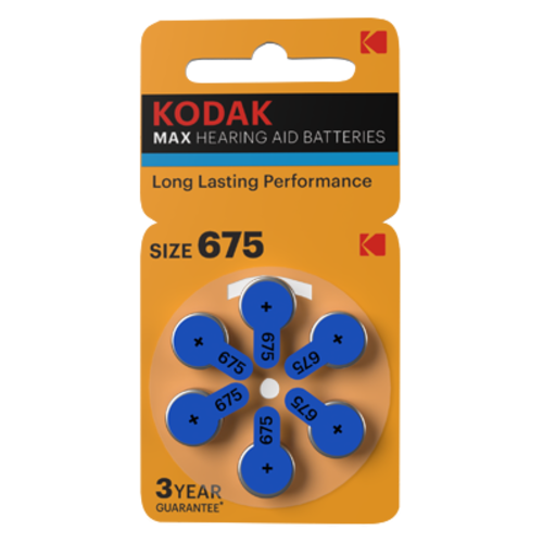  Kodak P675 Hearing Aid battery 6 pack 