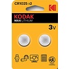 Kodak CR1025 Max lithium CR1025 battery (2 pack)