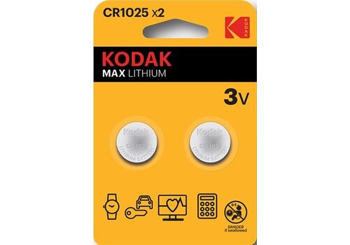  Kodak CR1025 Max lithium battery (2 pack) 