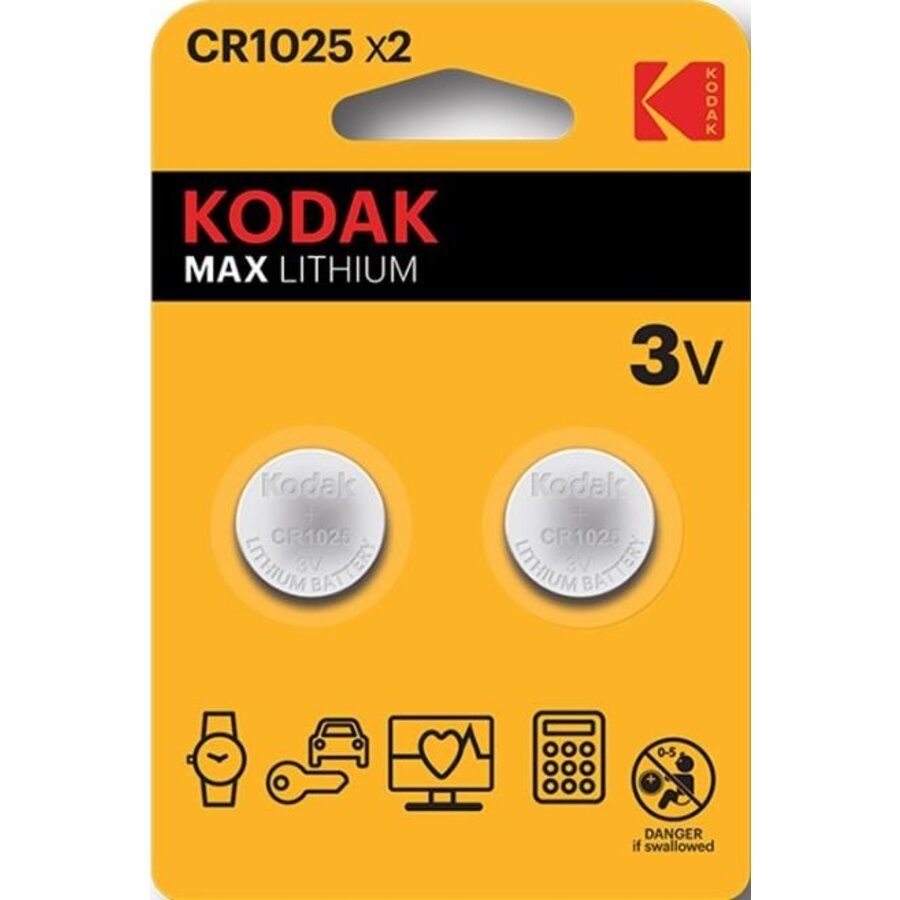 CR1025 Max lithium CR1025 battery (2 pack)-1