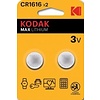 Kodak CR1616 Max lithium CR1616 battery (2 pack)