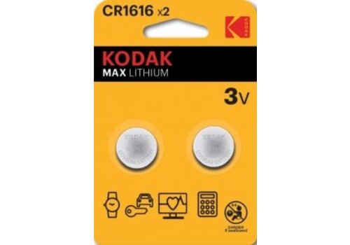  Kodak CR1616 Max lithium battery (2 pack) 