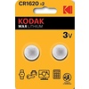 Kodak CR1620 Max lithium battery (2 pack)
