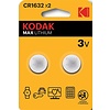 Kodak CR1632 Max lithium battery (2 pack)