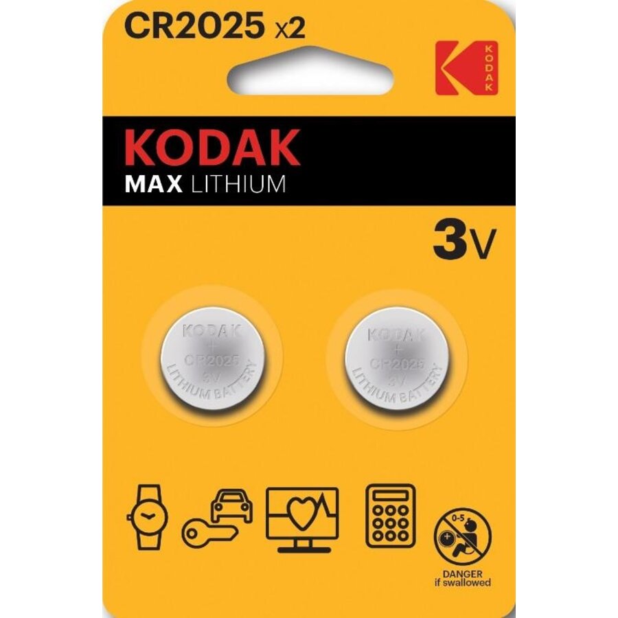 CR2025 Max lithium battery (2 pack)-1