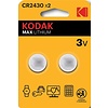 Kodak CR2430 Max lithium battery (2 pack)