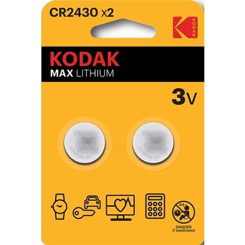  Kodak CR2430 Max lithium battery (2 pack) 