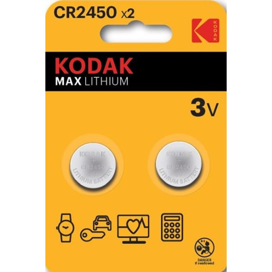 CR2450 Max lithium battery (2 pack)-1