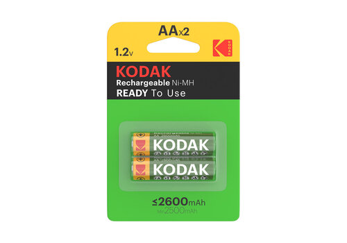  Kodak rechargeable 2600mAh Ni-MH AA battery blister 2 