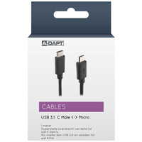 thumb-Data en Laadkabel USB-C 3.0 > Micro USB 2.0 1m-2